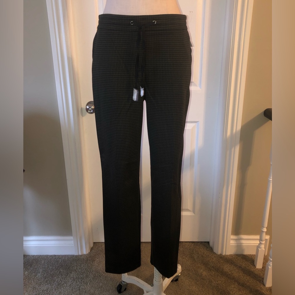 Reitmans Green Checkered Pants